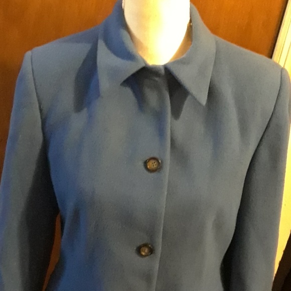 Pretty blue pea coat, sizell 12P - Picture 3 of 7